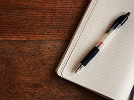 Pen and paper