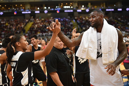 Kristine Cayabyab and LeBron James