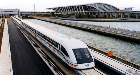 Maglev train in Shanghai China