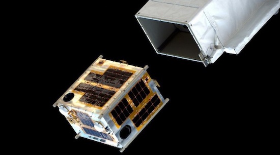 DIWATA-1 being released from ISS