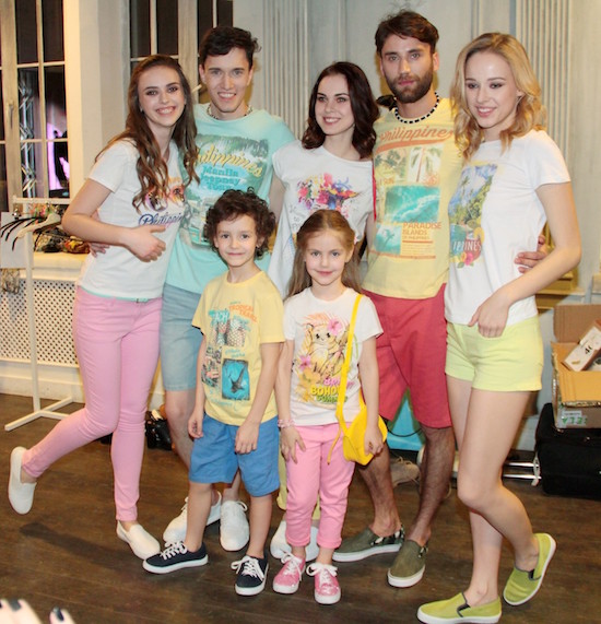 Russian models showcasing the Philippine inspired SELA t-shirts