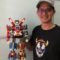 Leandro Tayag with his LEGO creation