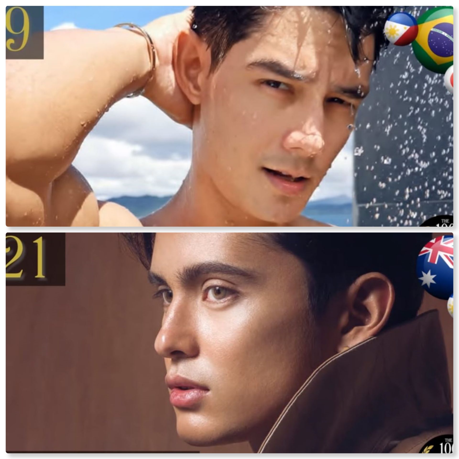 100 Most Handsome Faces names James Reid, Daniel Matsunaga in global list