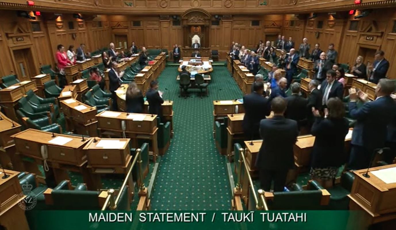 MP Paulo Garcia is welcomed to the New Zealand House of Parliament
