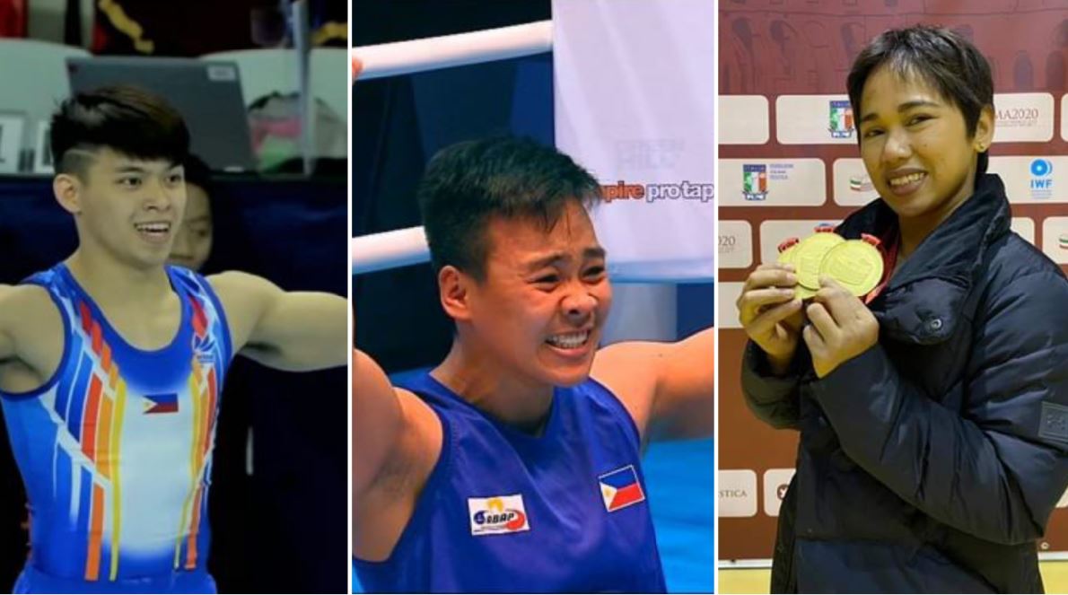 Carlos Yulo, Nesthy Petecio, and Hidilyn Diaz