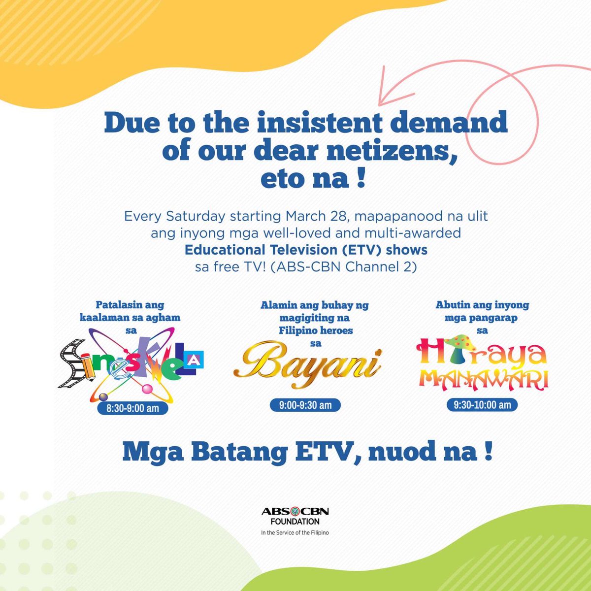 ABS-CBN weekends quarantined