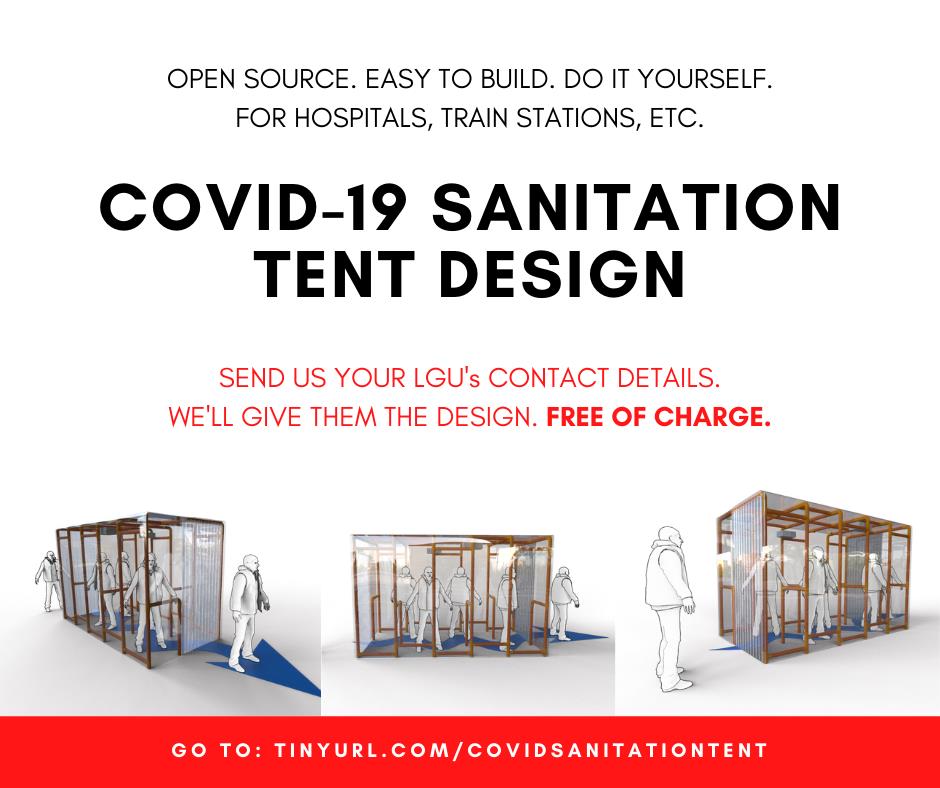 UP Diliman sanitation tent design
