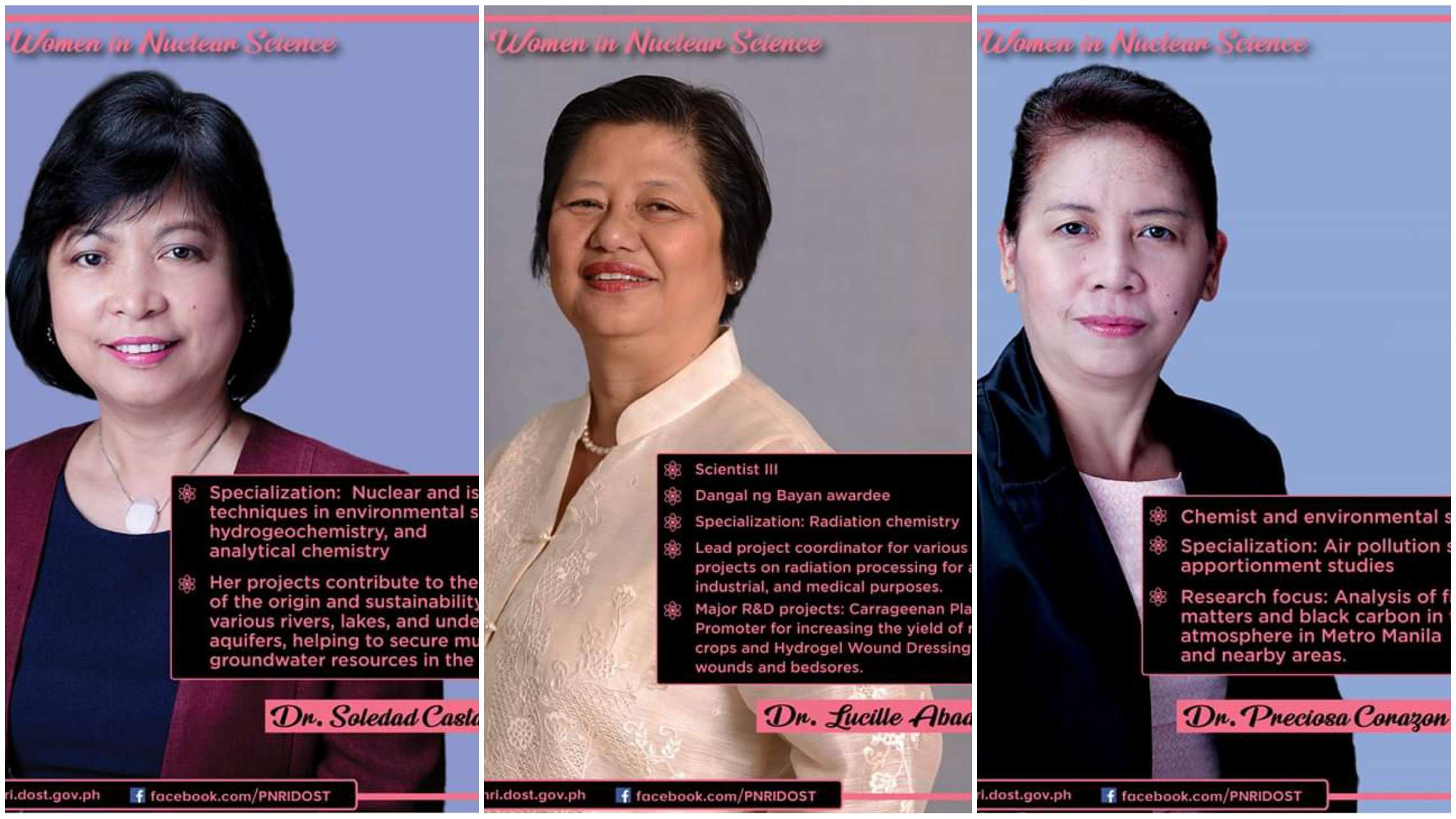Filipino women nuclear scientists