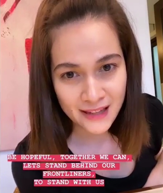Bea Alonzo donates medical supplies