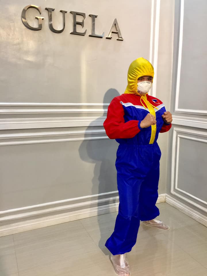 Guela Ampong Philippine flag-inspired PPE