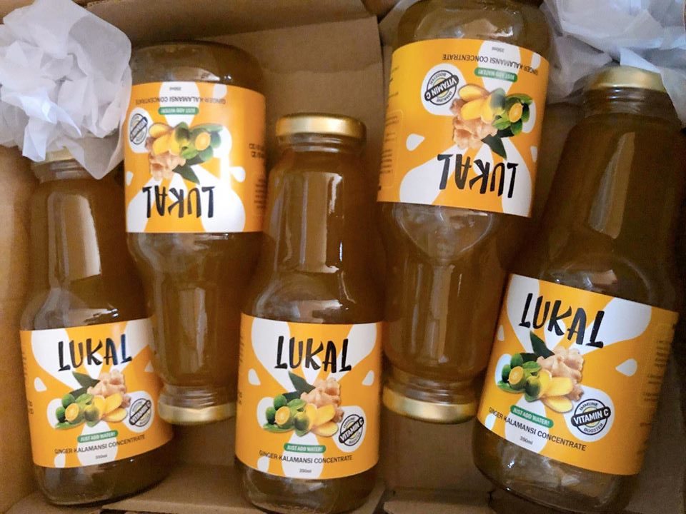Lukal ginger-calamansi drinks