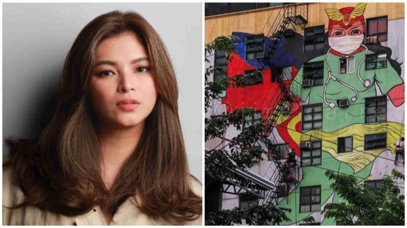 Angel Locsin inspires Darna frontliner mural by AG Saño's Art Atak team