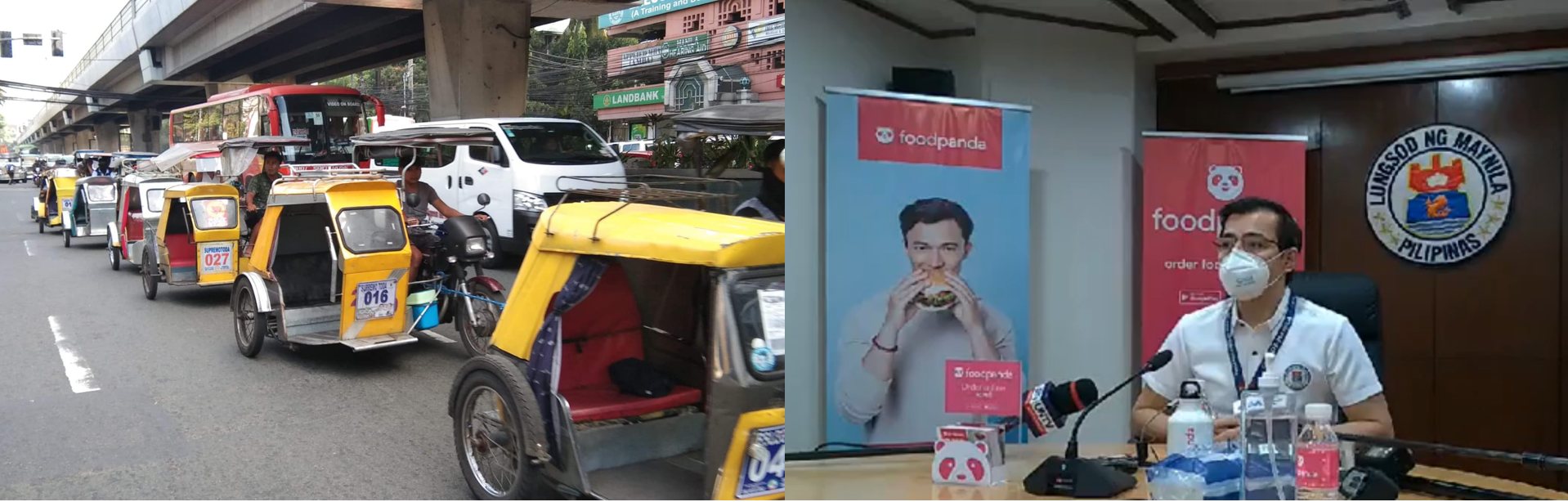 food Panda tricycle delivery