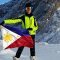 Christine Amour-Levar with Filipin Flag