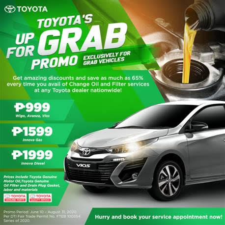 Toyota GRAB drivers discounts