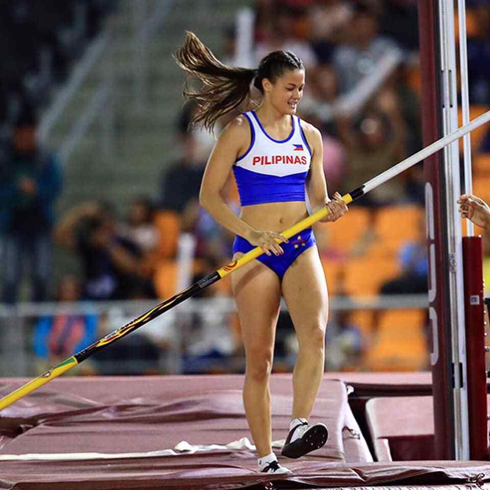 Pole vaulter Natalie Uy