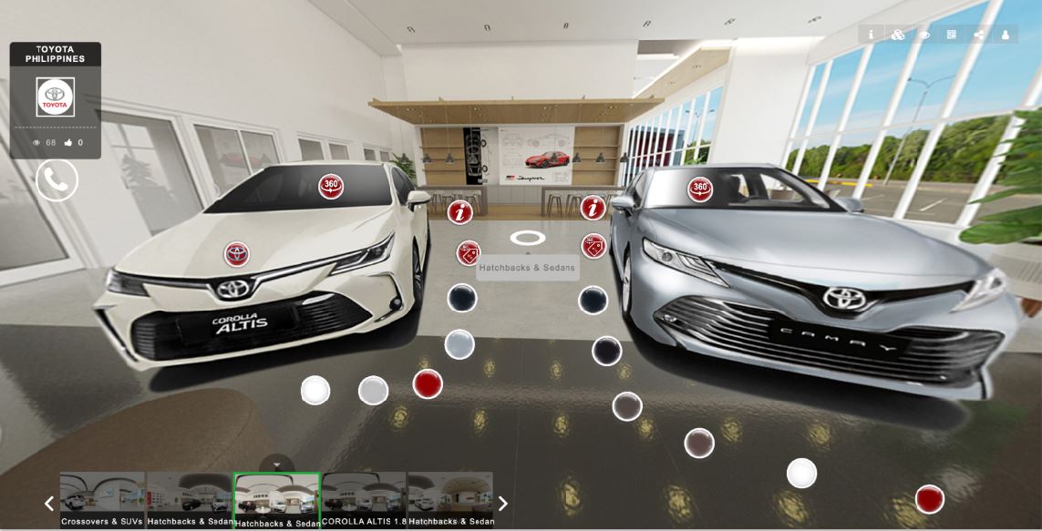 Toyota Philippines - virtual showroom ô tô