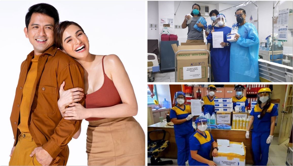 Jennylyn Mercado donated essential supplies