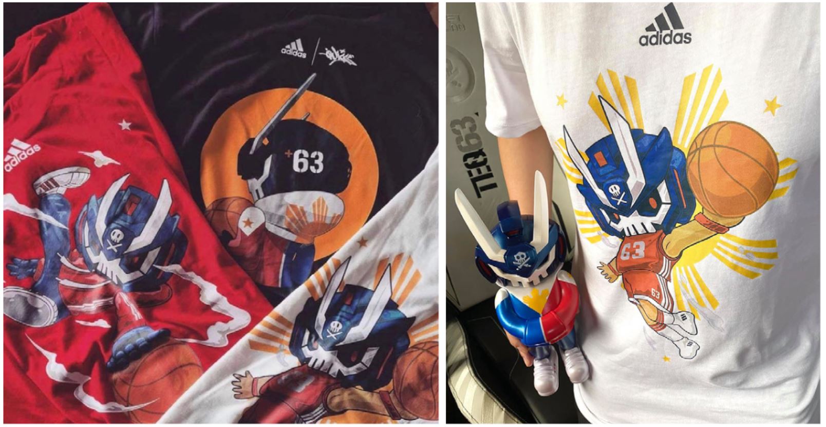 Adidas Manila-inspired shirts