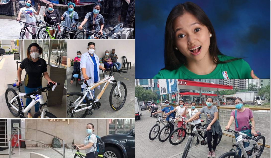 Raya Buensuceso gives 70 bikes