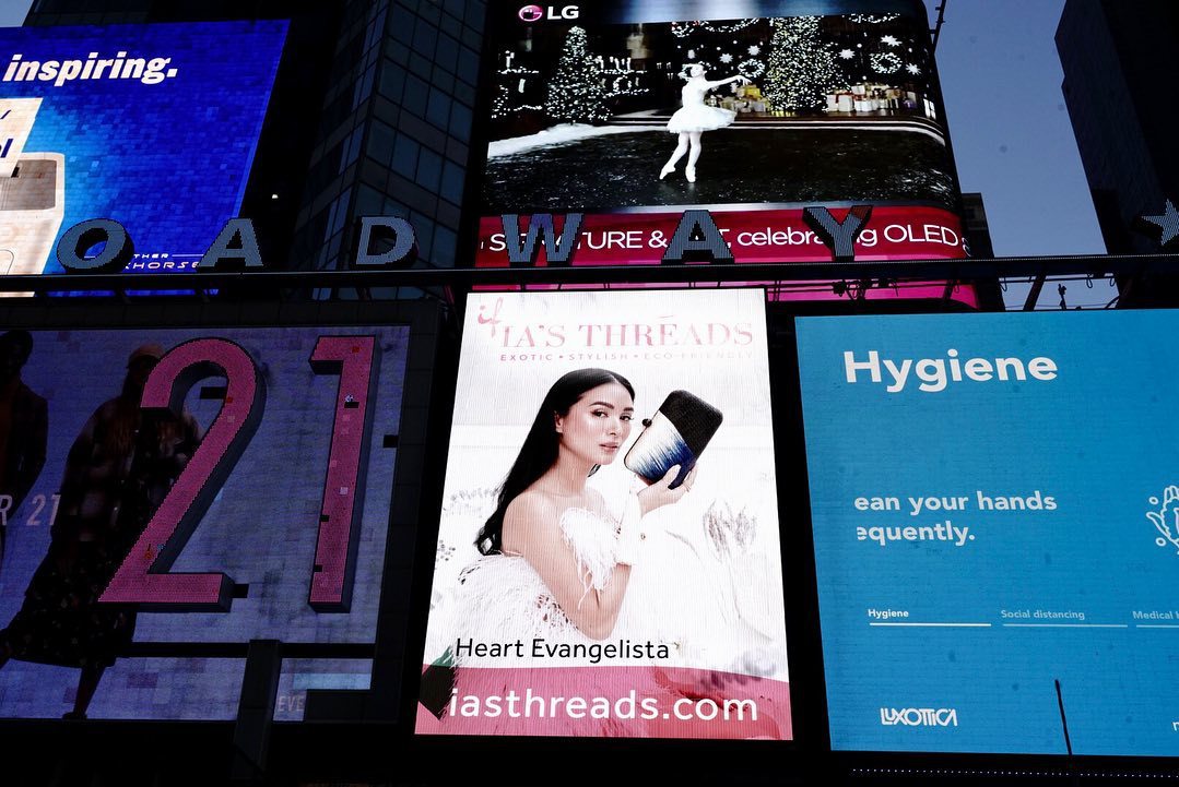 Heart Evangelista New York Times Square 