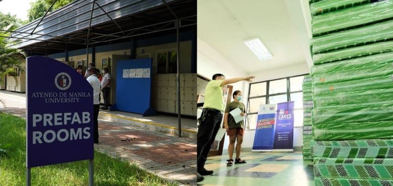 UP Ateneo  isolation rooms Covid patients