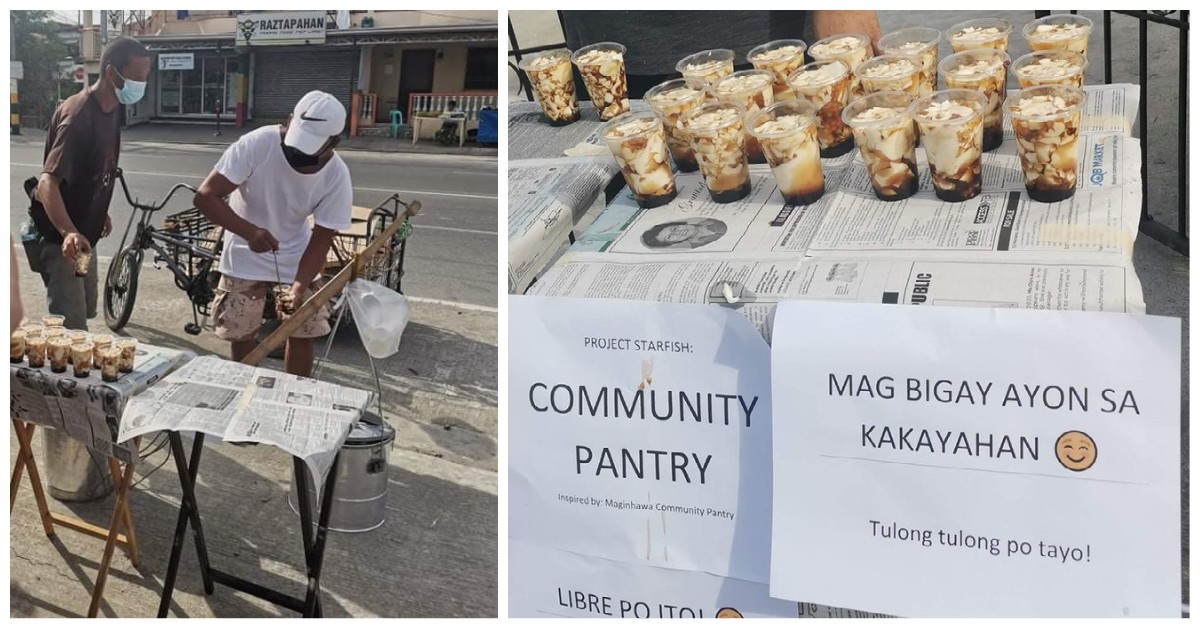 taho vendor  Cavite community pantry 