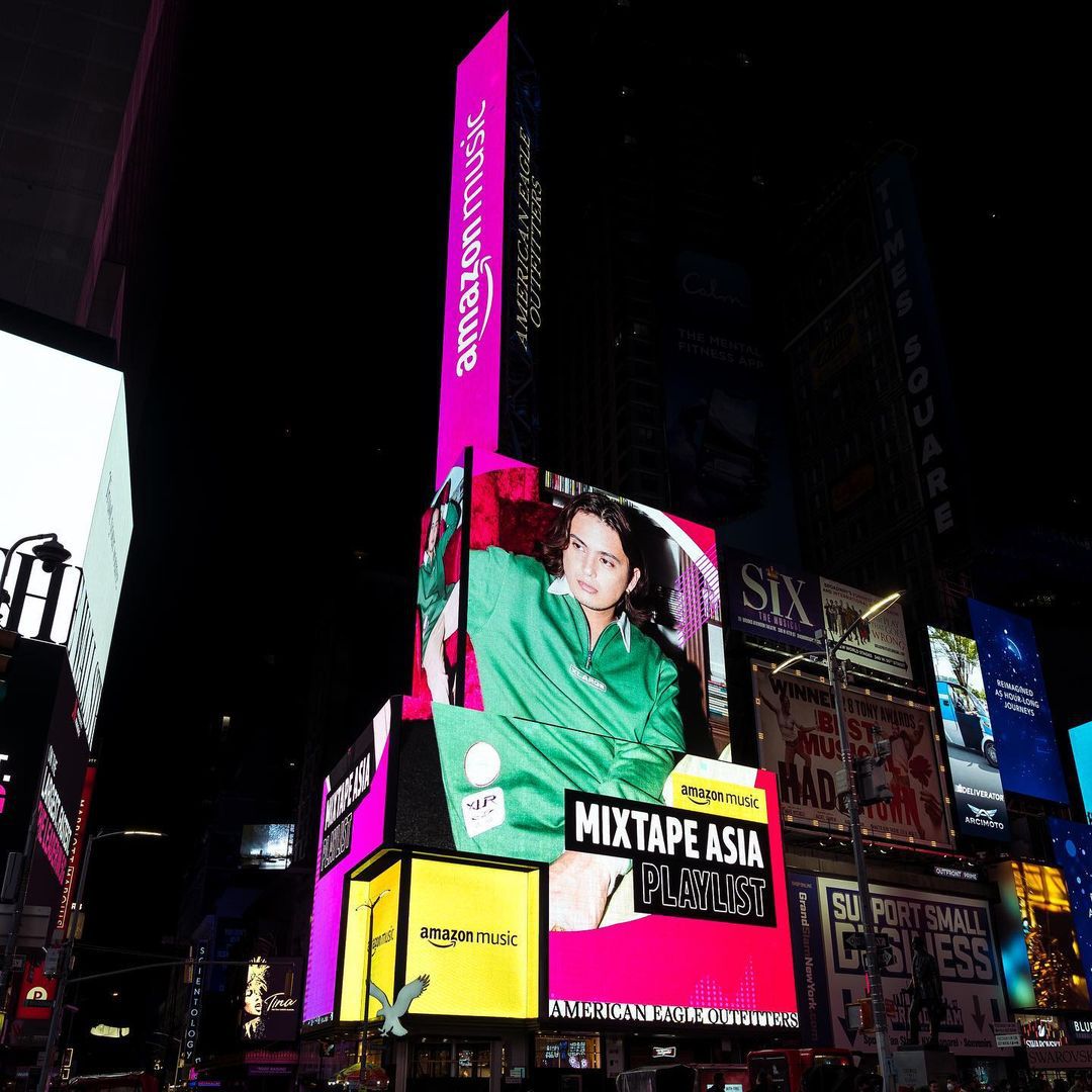 James Reid  Amazon Music billboard Times Square