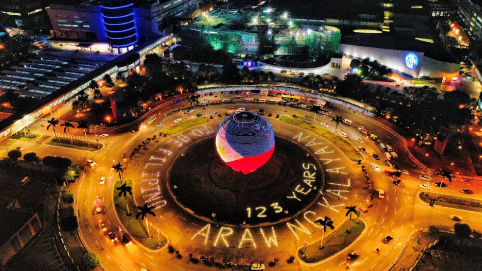 Filipino Pride giant solar art Philippine Independence Day