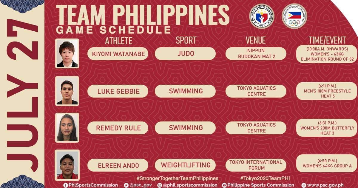 Olympics Schedule Today Judoka Watanabe