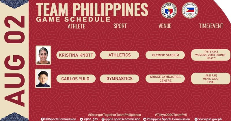 Olympics Schedule Today: Gymnast Carlos Yulo in finals ...