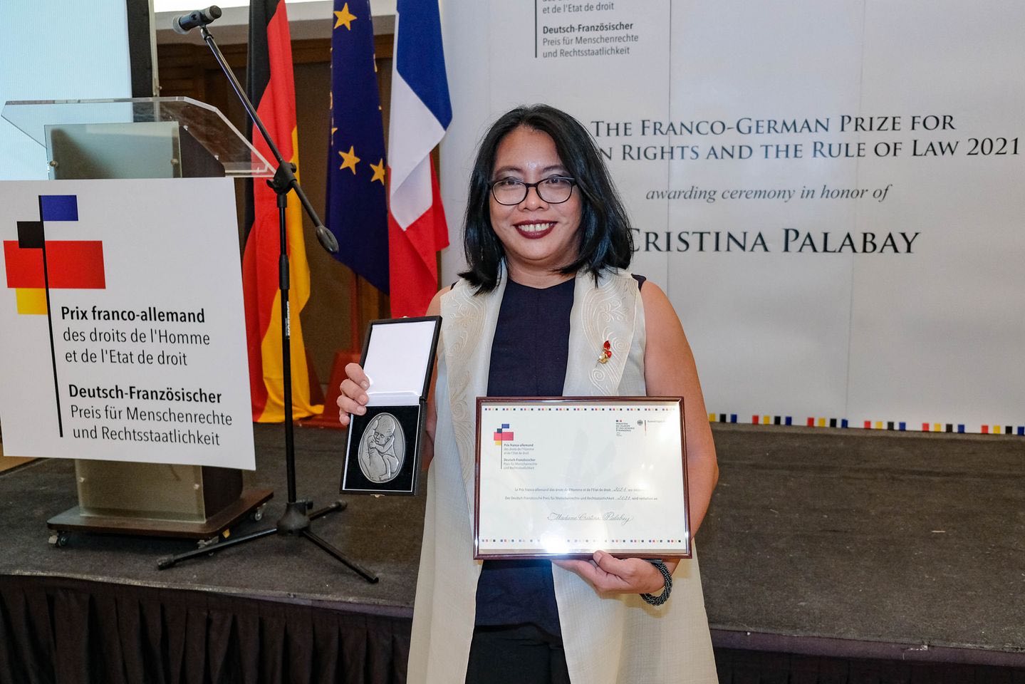 Cristina Palabay awarded Franco-German Prize