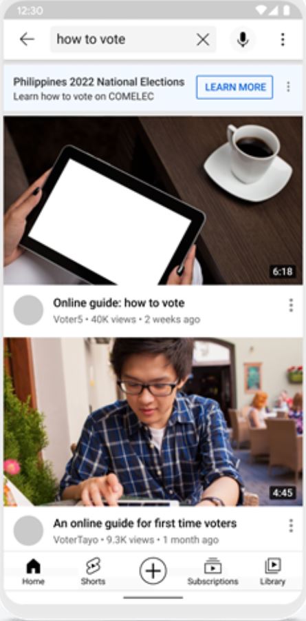 Google YouTube Philippine elections