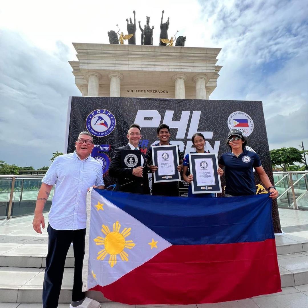 Filipino athletes  Guinness Fastest Obstacle Course Race