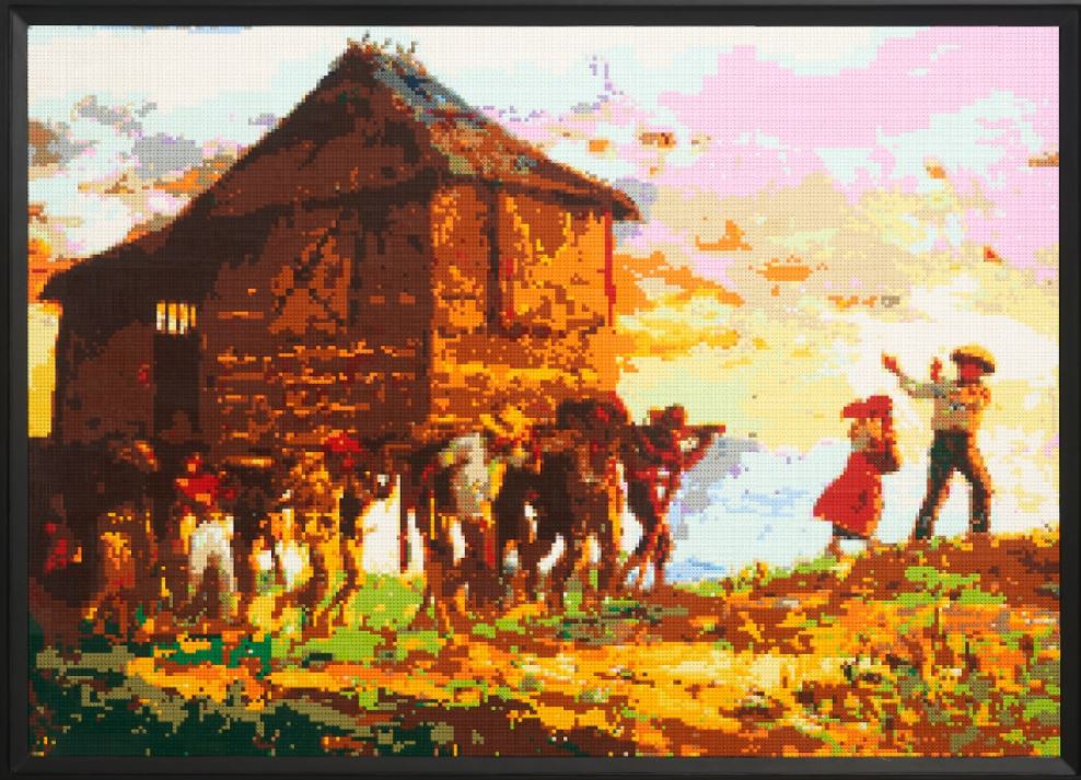 Amorsolo paintings LEGO bricks