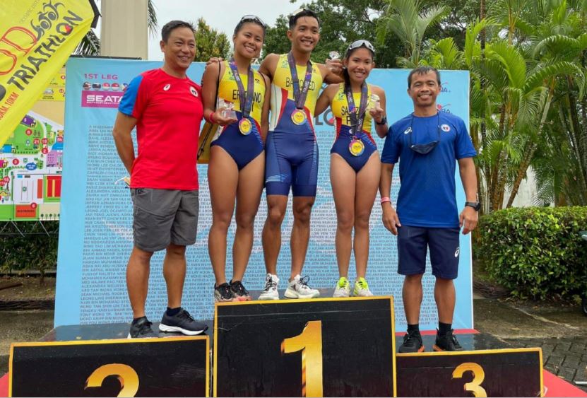Filipino triathletes Southeast Asian Triathlon Race